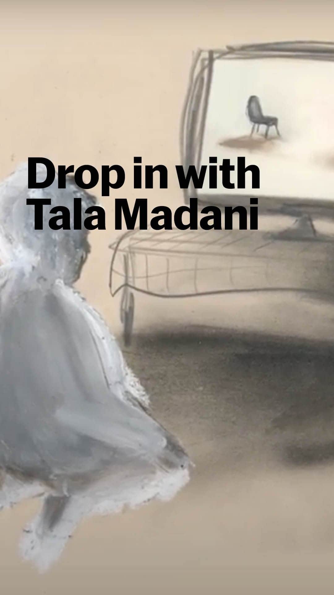 のインスタグラム：「The Los Angeles–based artist @talamadani checked in with curator @stuartcomer to discuss humor and feminism; the global health crisis and fight against anti-Black racism; and Madani’s Artist Project—an animation of her drawings—for #MoMAMagazine. Watch “FAN” at the link in our bio. #TalaMadani」