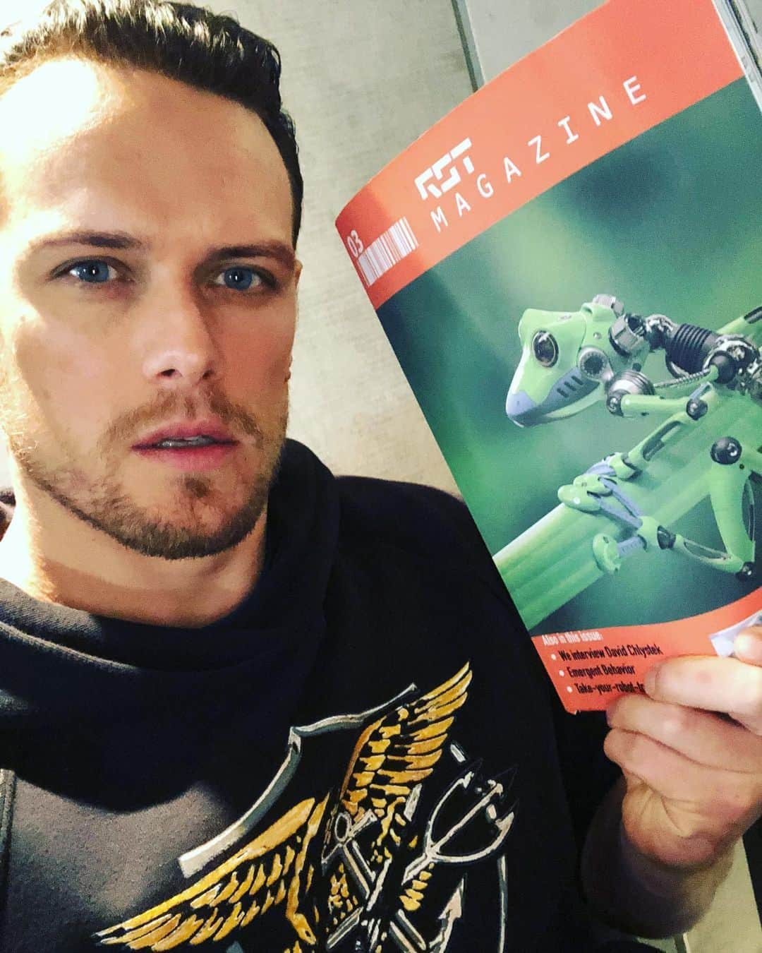 サム・ヒューアンさんのインスタグラム写真 - (サム・ヒューアンInstagram)「Dalton and his Spirit animal.   @bloodshot @sonypictures」7月23日 3時24分 - samheughan