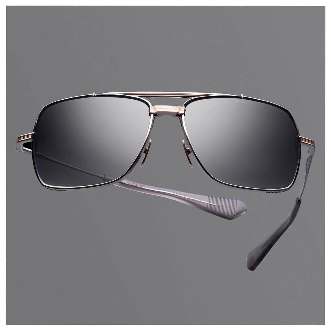 ディタのインスタグラム：「Precision in every detail, Symeta Type-403 features a futuristic wrap-around lens, giving new dimension to the classic aviator. #DITAeyewear #DITAsunglasses #DITASymeta #DITA」