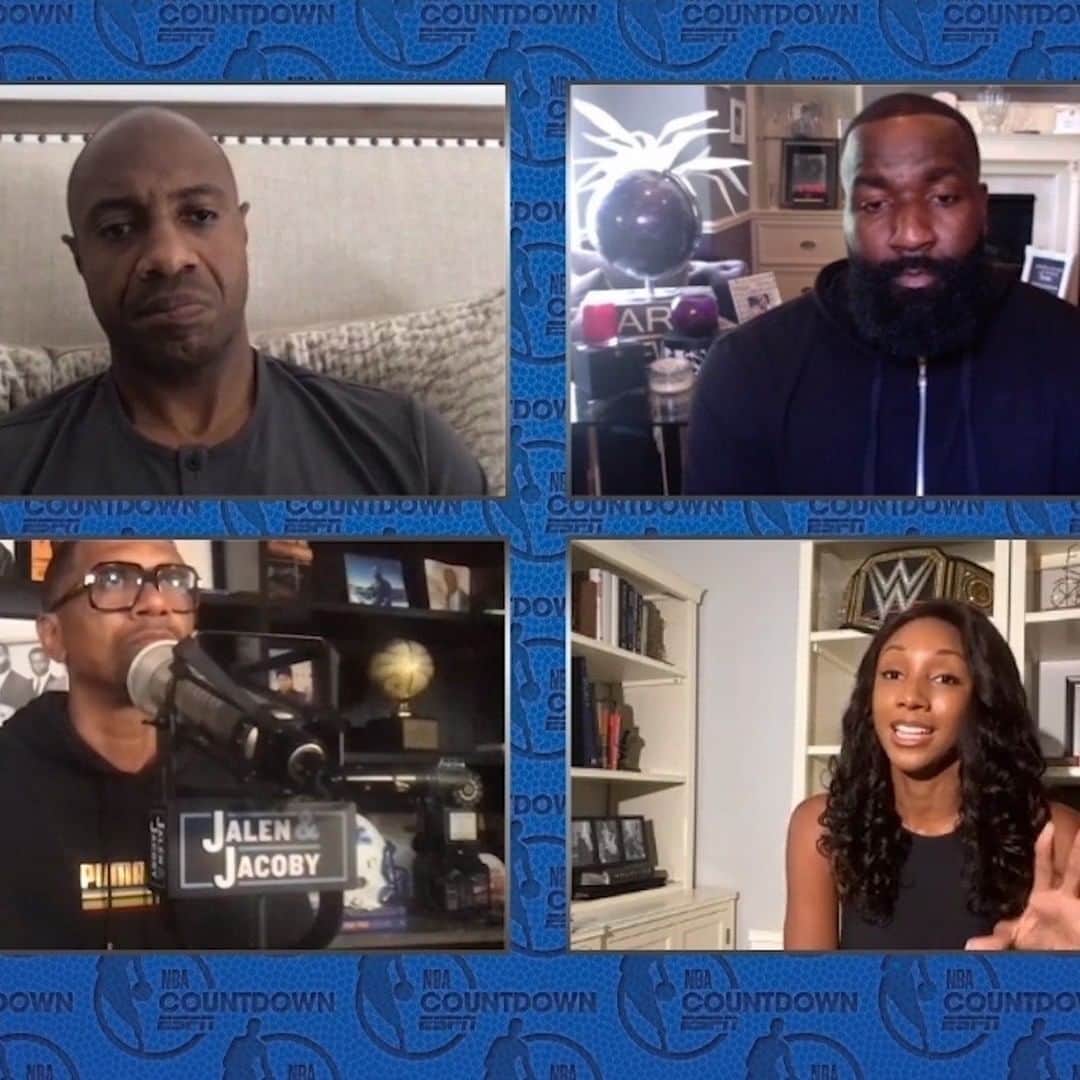 アメリカン・ブロードキャスティング・カンパニーのインスタグラム：「LIVE Saturday at 8|7c on ABC, @mariataylor and the #NBACountdownCrew tell us everything we need to know about the #NBARestart. "Team" takes on a whole new meaning in The Bubble.」
