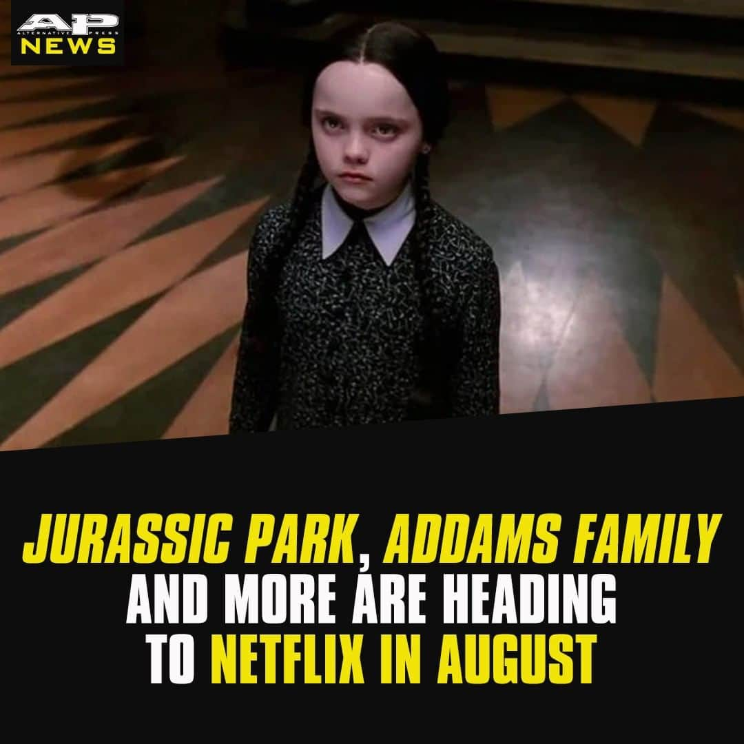 Alternative Pressさんのインスタグラム写真 - (Alternative PressInstagram)「‘Jurassic Park’ and ‘The Addams Family’ are just a few of the films heading to @netflix in August⁠ LINK IN BIO⁠ .⁠ .⁠ .⁠ #jurassicpark #theaddamsfamily #netflix #netflixfilms #netflixreleases #netflix2020 #netflixaugust2020 #august2020 #alternativepress #altpress」7月23日 6時30分 - altpress