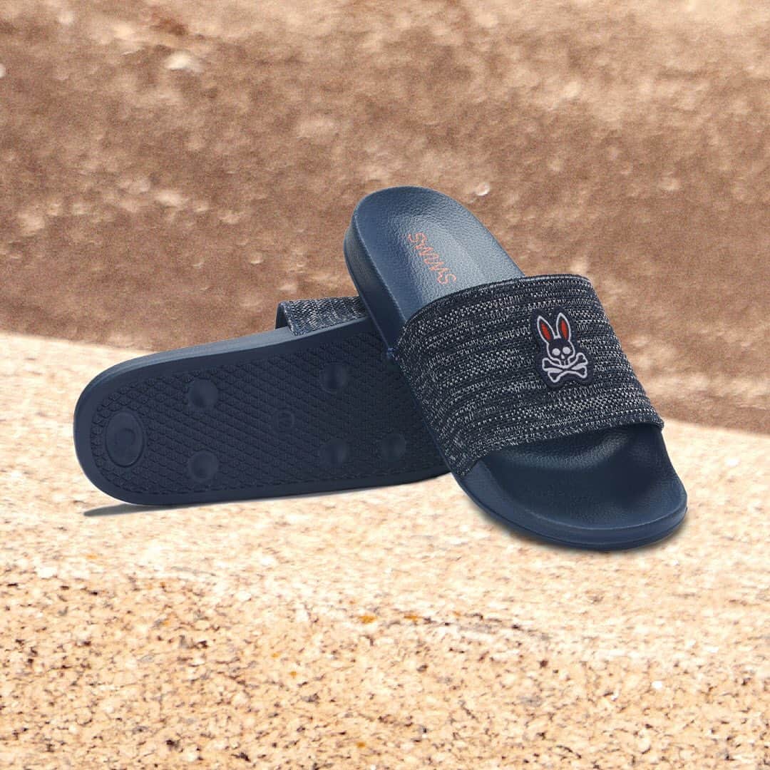 スイムズのインスタグラム：「#PsychoBunnyxSWIMS merges street with beach. Effortlessly. @psychobunny @swimsofficial」