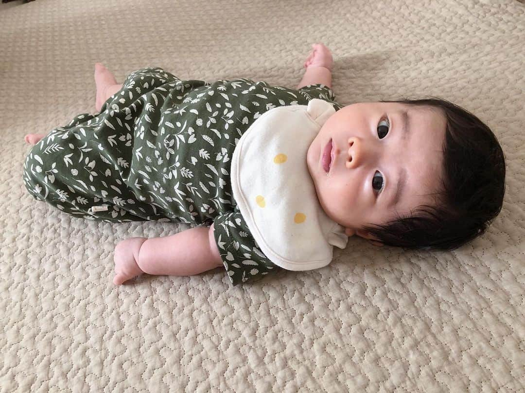 ちょびさんのインスタグラム写真 - (ちょびInstagram)「ただひたすらに愛しいです🤱🏼 . . #男の子ベビー#新米ママ#男の子コーデ#ベビーコーデ#ベビー服#子供服#ベビスタグラム#ベビー用品#ベビフル#ままのて#ゼクシィbaby#baby#babyboy#foglinenwork#生後2ヶ月#生後3ヶ月#noeul専属モデル応募#noeulモニターモデル応募」6月29日 17時44分 - kaoriririn15