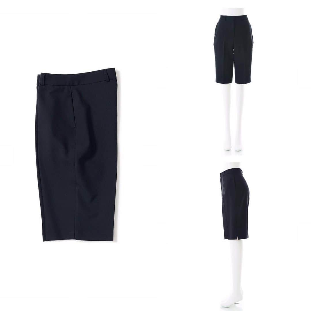 のインスタグラム：「・ New♦️Arrival・ ・ ♦︎LIEU ルゥ/ハーフパンツ(Black) ・ ミニマルで上品カジュアルな、大人丈ハーフパンツ。 短すぎない絶妙なレングスと、センタープレスデザインは、オンオフ問わず、コーディネートに取り入れやすいアイテムです。 素材もシワになりにくく、程よいストレッチ入りで、リラックス感のある軽い穿き心地。 これから真夏に向けて大活躍できる一着です。 ・ #kkcloset #kkshop #菊池京子 #kyokokikuch #coordinate #code #ootd #outfit #kotd #カジュアル #style #fashion #ファッション #handsome #black #夏#feminine #simplehomestyle」