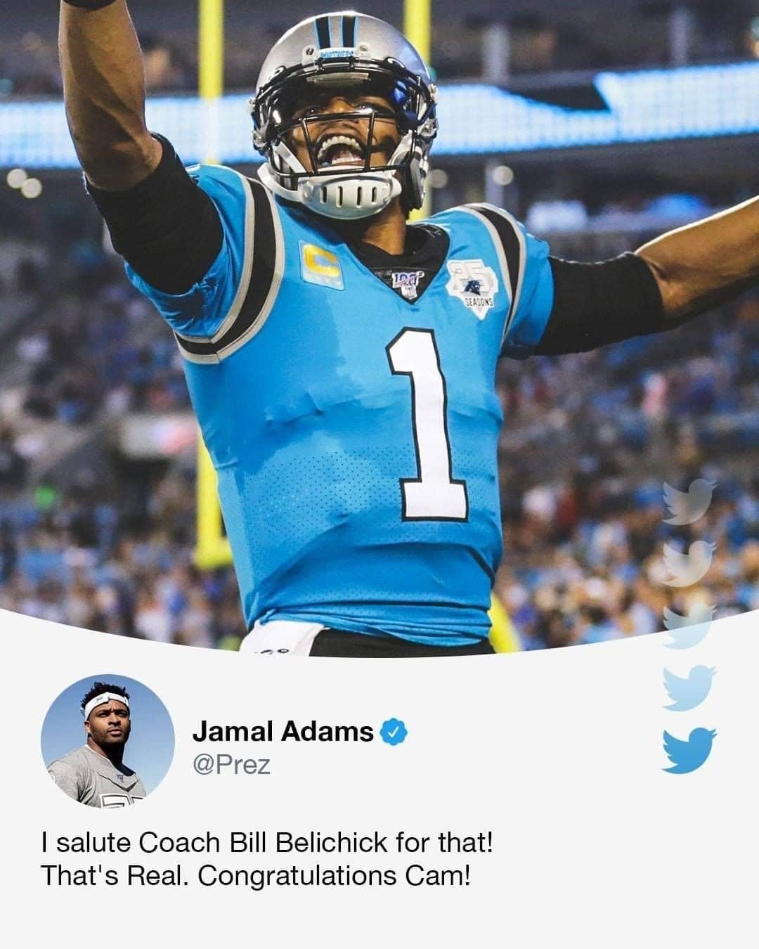 espnさんのインスタグラム写真 - (espnInstagram)「The NFL world reacts to Cam's move to New England 📱@espnnfl」6月29日 11時49分 - espn