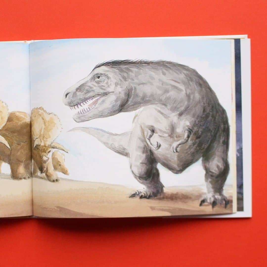 偕成社さんのインスタグラム写真 - (偕成社Instagram)「【６月の新刊】『ピン・ポン・バス』の人気コンビ竹下文子×鈴木まもるコンビによる、「はじめての恐竜絵本」、『ティラノサウルスのはらぺこないちにち』と『トリケラトプスのなんでもないいちにち』。 鳥の巣研究の第一人者でもある鈴木まもるさん。鳥は恐竜の子孫であることから、自然と恐竜へと興味が広がり、今回の絵本が生まれました。  恐竜の生態に基づいた、ファンタジーではない、リアルな恐竜の一日の物語。7000万年前の恐竜がいた時代にタイムスリップし、2匹の恐竜の「日常」を描きます！  肉食恐竜のティラノサウルス、草食恐竜のトリケラトプス。それぞれの視点で描かれる「同じ一日」を描いた物語。2匹が対面するわけではありませんが、2冊あわせて読むと発見があり、恐竜の世界が立体感を持ち、おもしろく感じられることでしょう。  ティラノサウルスといえど、獲物をとらえるまでに長い時間がかかる「はらぺこ」な日があることもあり、トリケラトプスの「なんでもない一日」は、捕食される側の恐竜にとっては、今日も無事で生き延びることができた、という価値ある日。また、そのまわりには他の恐竜たちの、それぞれの一日の物語があることが想像できます。  ありそうでなかった、リアルな恐竜を主人公にした物語絵本。恐竜が好きになりはじめた子どもたちの、導入の絵本としてお楽しみください！  くわしい記事は @kaiseisha_pr のハイライトリンクよりお読みいただけます。  #竹下文子 #鈴木まもる #ピンポンバス #ティラノサウルスのはらぺこないちにち #トリケラトプスのなんでもないいちにち #偕成社 #kaiseisha #公式アカウント #絵本 #児童書」6月29日 12時00分 - kaiseisha_pr