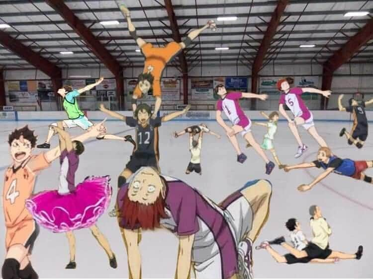 ローマン・サドフスキーのインスタグラム：「Omg yes 😂 I don't really know who did this, but yes - - - - - - #haikyuu #figureskating」