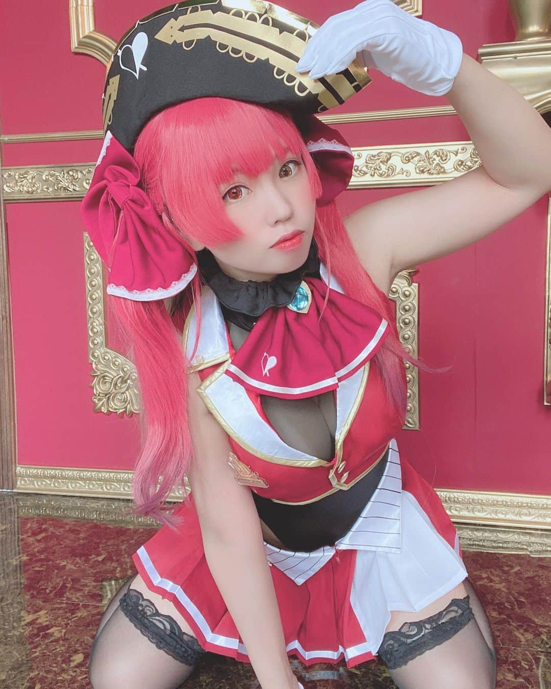 りこたんのインスタグラム：「最近船長ばっか . . #cosplay #cosplayer #cosplaygirl #animegirl #gamegirl #hololive #houshoumarine #otaku #otakugirl #virtualyoutuber #vtuber #コスプレ #コスプレイヤー #マリン船長 #宝鐘マリン #バーチャルユーチューバー」