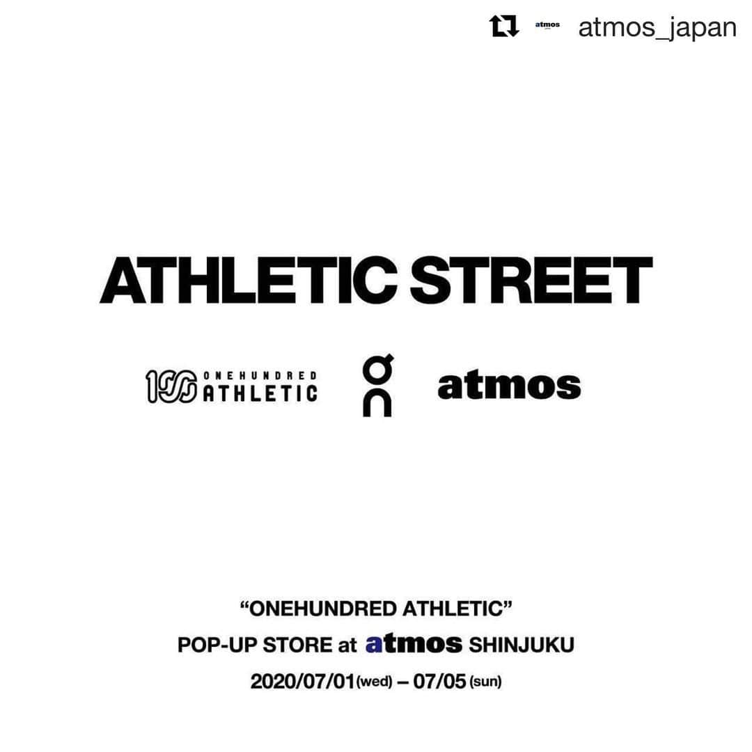 宇野薫のインスタグラム：「いよいよ今週7月1日(水曜日)から お待ちしております！  #Repost @atmos_japan with @get_repost ・・・ . ONEHUNDRED ATHLETIC﻿ POP-UP STORE﻿ at atmos SHINJUKU﻿ ﻿. atmos SHINJUKUにて初の100Aポップアップストアを開催します。 ﻿100Aの新作をはじめ、イベントを記念したスペシャルなアイテムも販売します。﻿ また、最終日にはディレクターの宇野薫氏も来店しお客様と直接お話ができる時間もございますので 是非この期間に"atmos SHINJUKU"にお越し下さい。﻿ ﻿ 期間：2020年7月1日（水）〜5日（日）﻿ 場所：atmos SHINJUKU﻿ 住所：〒160-0022 東京都新宿区新宿4-1-1-1F﻿ ﻿ @atmos_tokyo﻿ @on.japan  @caoluno  @onehundred_athletic ﻿ #atmos #onehundred_athletic  #atmosshinjuku #tokyo #shinjuku  #アトモス #東京 #新宿 #sneakers #sneakershop #sneakerstore #footwear」