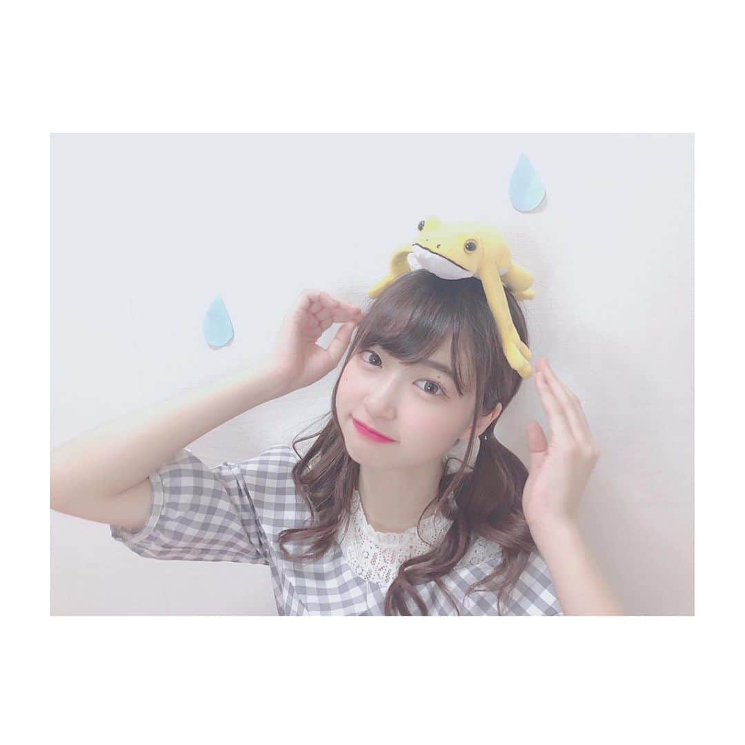 のインスタグラム：「🐸 * かーえーるーのーうーたーがー😌 最近よく聞こえてきますねぇ〜😂😂😂 *  #pyonstagram  #AKB48 #チーム8 #チームK #富山 #はるpyon #橋本陽菜 #圧倒的橋本陽菜 #橋本陽菜を広める」