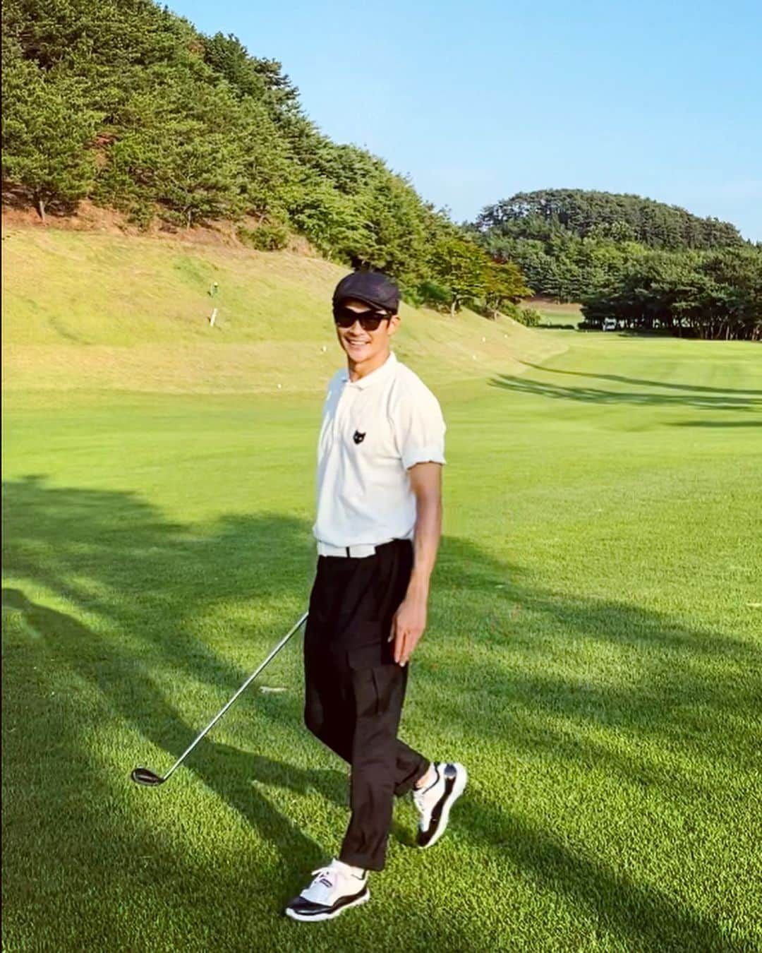 ペ・ジョンナムさんのインスタグラム写真 - (ペ・ジョンナムInstagram)「귀엽고 맘에드는 pk티셔츠 ~😄🏌🏻⛳️💚💚💚 @songzio_official」6月29日 16時49分 - jungnam_bae