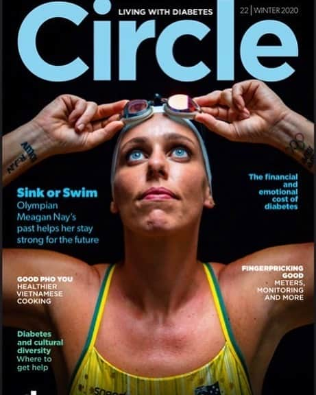 メーガン・ネイのインスタグラム：「Here it is..... 💥 I’m so proud and incredibly thankful to be on this cover and create some awareness for @diabetes_australia .  Big thank you to @monicarostron for encouraging me to share my story with Diabetes. Also to the legend @patrickhamilton for capturing ‘just be me’ in this photo.  Life throws you some crazy challenges, but it’s how we respond and deal with them that matters.  BIG LOVE ❤️❤️ #beYOU #diabeticlife」