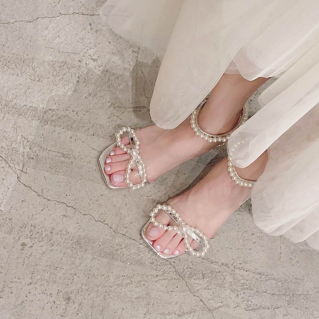 よねいはるかさんのインスタグラム写真 - (よねいはるかInstagram)「sandal & skirt  le.ema 🐩🎀💞💓」6月29日 17時36分 - rabbit____2