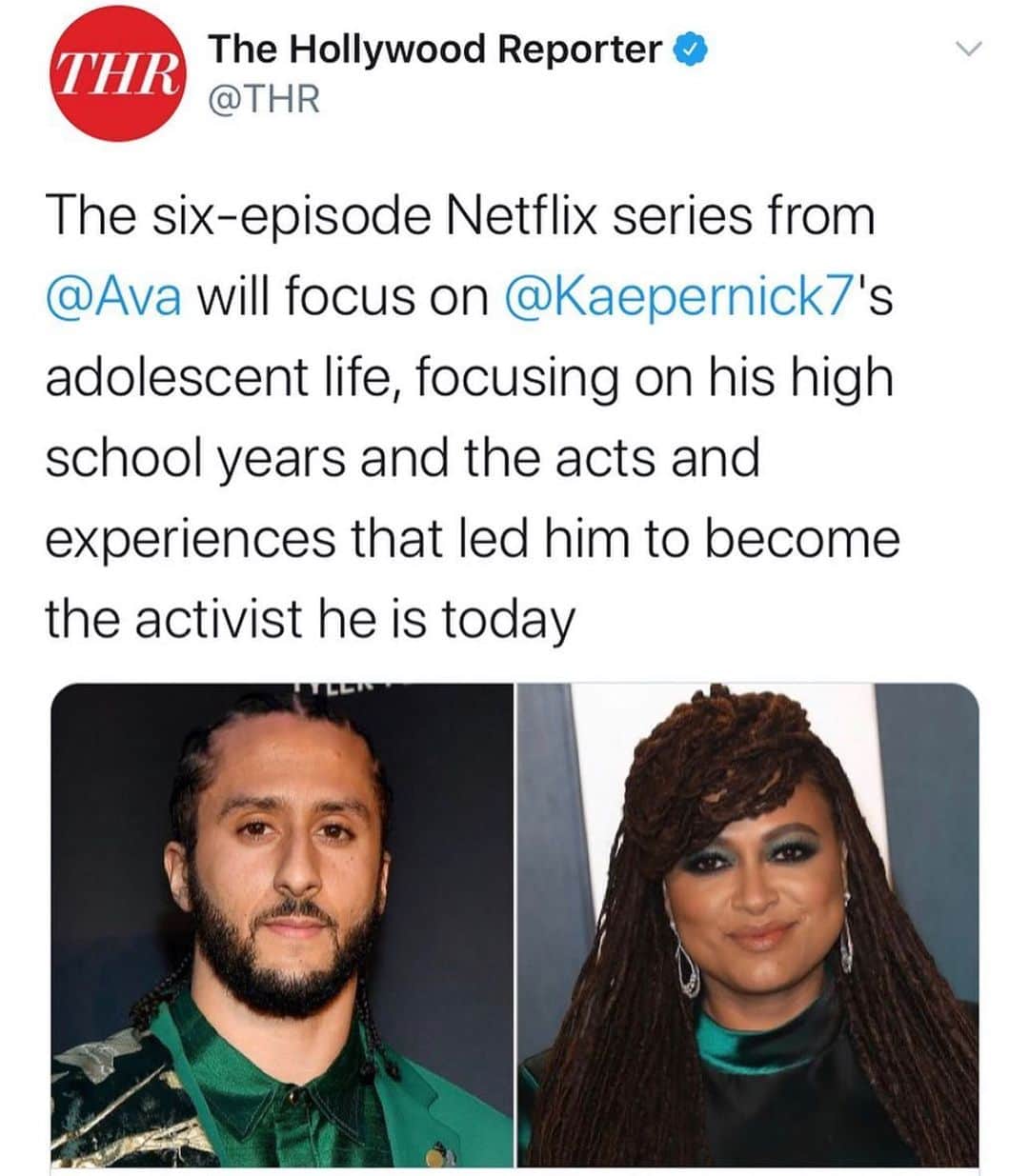 コリン・キャパニックのインスタグラム：「‪It’s been a pleasure working with @ava, @Michaelstarrbury, and the  entire writing team on this project for over a year now. ‬ ‪I look forward to sharing these moments of my life with all of you!‬」