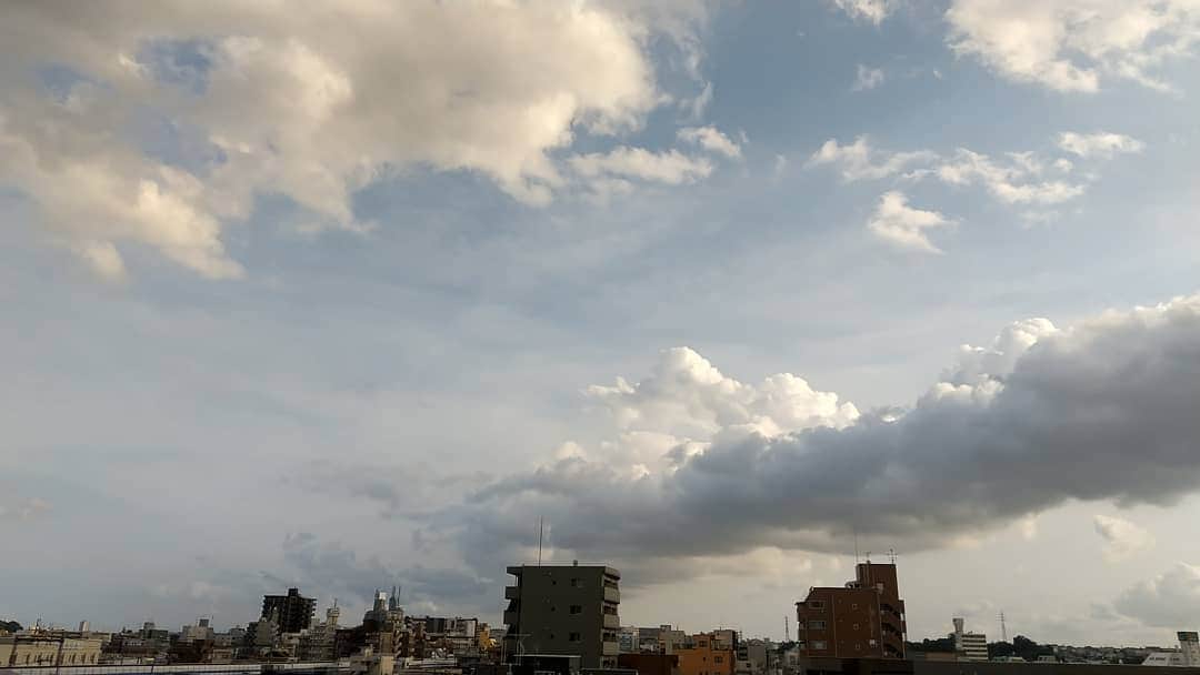 春山恵理さんのインスタグラム写真 - (春山恵理Instagram)「きょう午後に、主に横浜や川崎で見られた細長い帯状の雲。 我が家からも見えました！ 高層マンションに遮られ、雲の右側が切れているのが残念😢 ウェザーニューズさんのSNSでも『不思議な帯状の雲』と取り上げられていました。 この雲の正体はいったい！？ モーニンググローリーという説があるけど、、。 #雲が好きな人と繋がりたい #雲が好き #空が好き #空が好きな人と繋がりたい #帯状の雲 #不思議な雲 #モーニンググローリー」6月29日 20時02分 - haruyamaeri