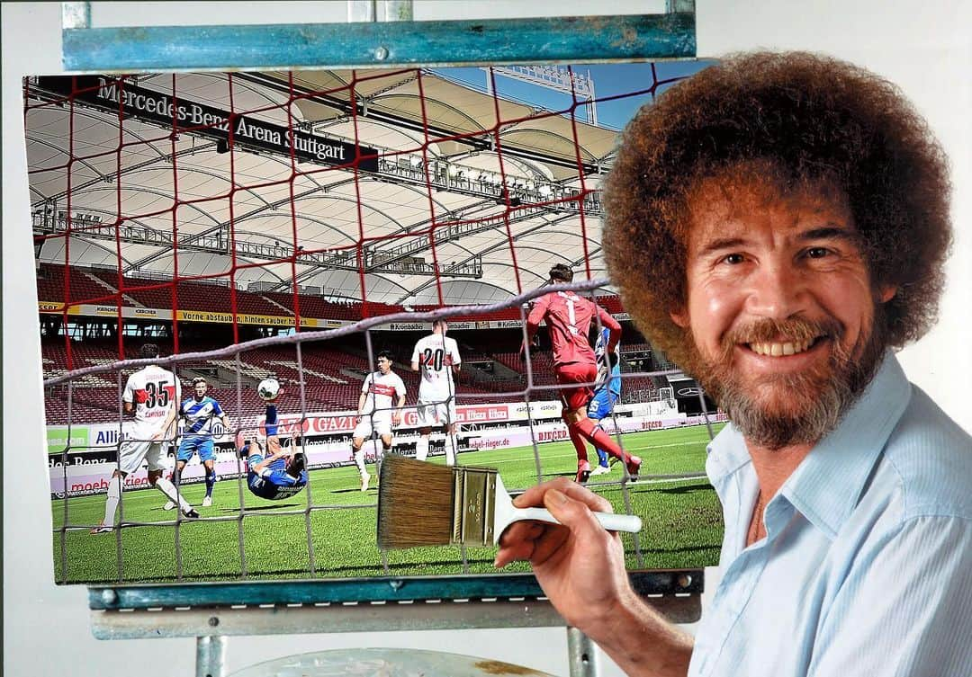 SVダルムシュタット98さんのインスタグラム写真 - (SVダルムシュタット98Instagram)「The Joy of Scoring 🎨😉 #bobross #Lilien #kunstwerk」6月29日 20時06分 - svdarmstadt1898