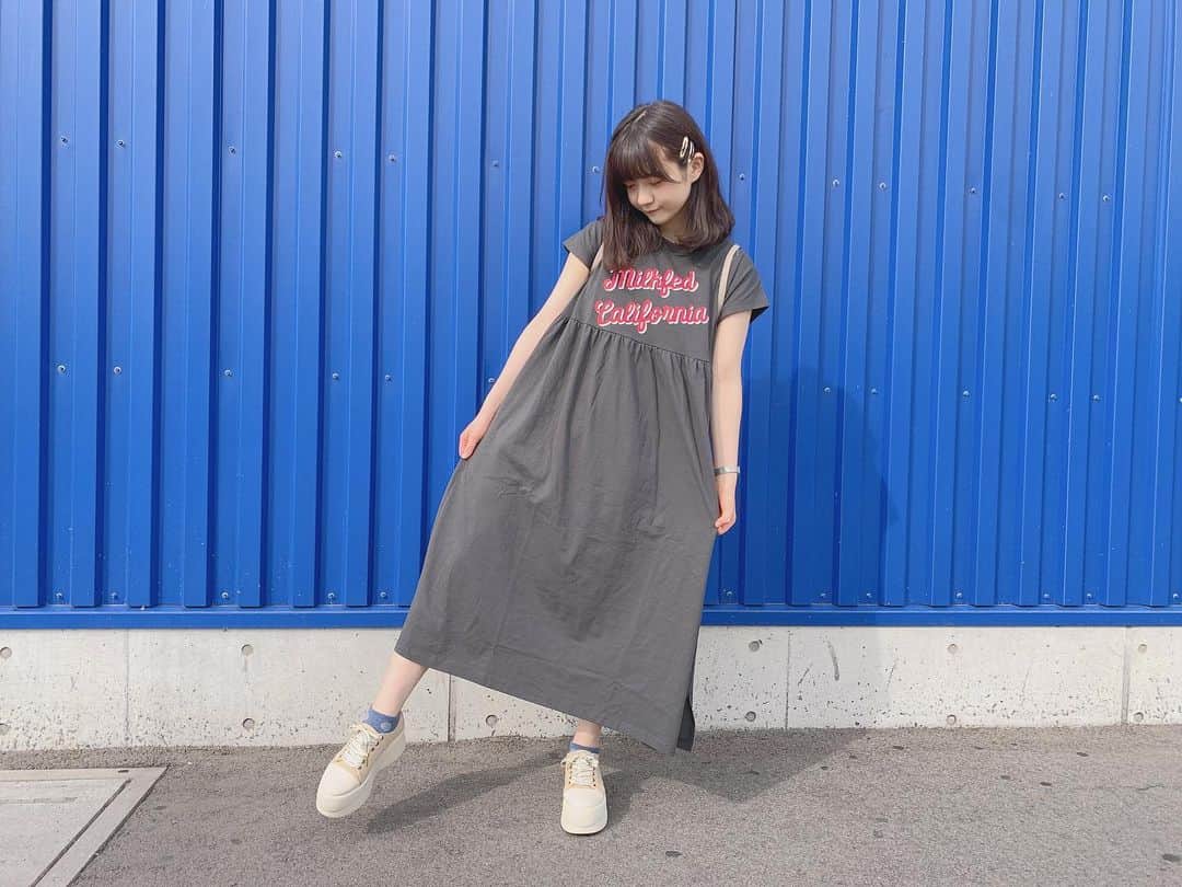 坂本真凛のインスタグラム：「めずらしく全身撮ったよ✌ #私服 #私服コーデ #milkfed #fint #お買い物」