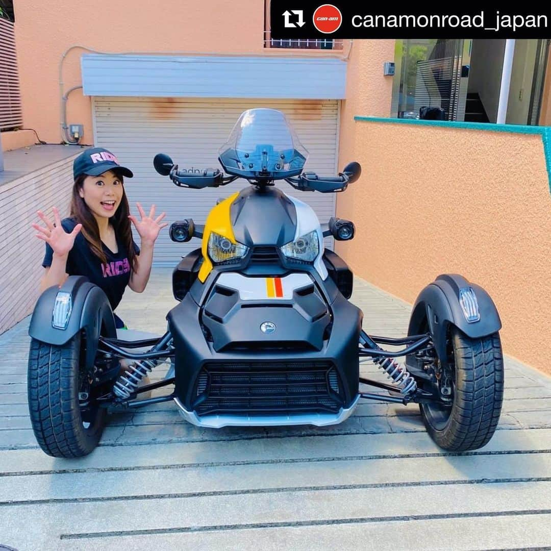 木村亜美さんのインスタグラム写真 - (木村亜美Instagram)「Repost @canamonroad_japan  リポスト ・・・ Rykerのパネルってどうやって取り替えるの？ そんな疑問にお応えするために、モデル・ライダーの木村亜美さんがRykerのカスタムにトライ！ Youtubeにアップされた動画を @ami_kimura0327 さんのプロフィールリンクからご覧ください！ . #brpjapan #canamonroad #canamryker #canamspyder #RideLikeNoOther #トライク #リバーストライク #3輪バイク #ライフスタイル #ファッション #カンナムライカー #カンナムライカーラリーエディション #canamryker #rykerrally  #ライカー #カンナムスパイダー #brpcanam #canamgirl #canamspyder #トライク #トライク女子 #トライクバイク #trike #trikelife #trikebike #ryker900 #ryker #myryker #rykers #ryker600 #トライク好きと繋がりたい  #木村亜美 #togethercanam」6月29日 21時03分 - ami_kimura0327