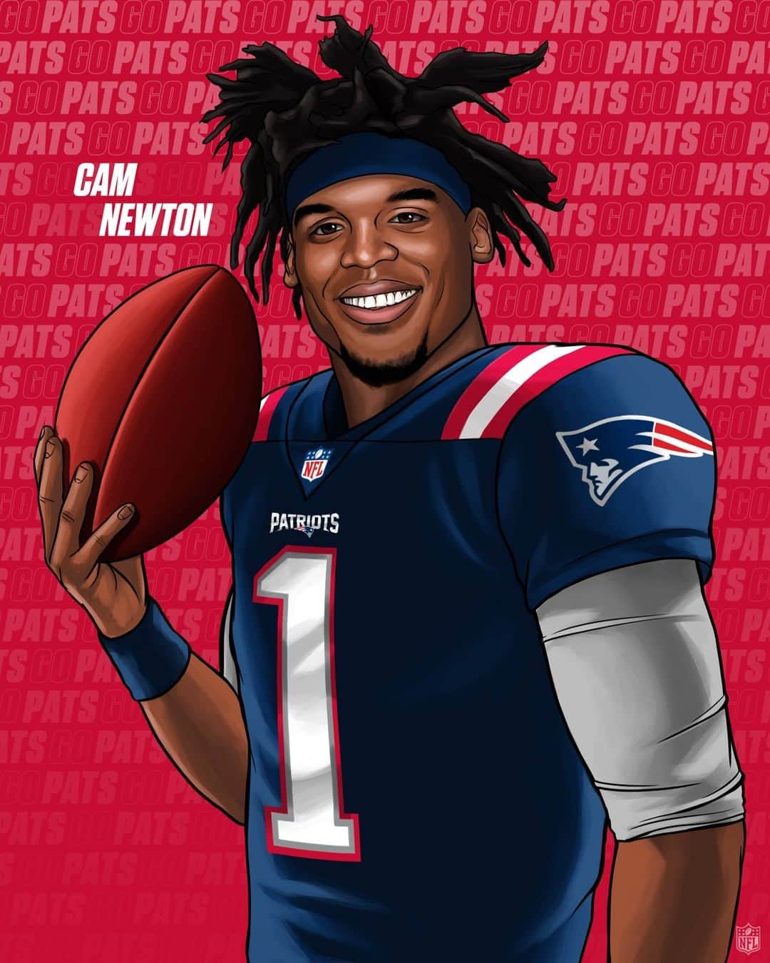 NFLさんのインスタグラム写真 - (NFLInstagram)「The @patriots’ new QB… @cameron1newton」6月29日 21時57分 - nfl