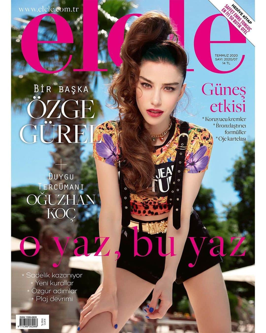 Ozge Gurelのインスタグラム：「Bize yaz o gün geldi 💕💕 emeği geçen herkese teşekkür ederim 🌸 @eleledergisi Temmuz sayısında birlikteyiz 🦋  Genel Yayın Yönetmeni: @gozdekaynak_  Fotoğraf: @denizozgun  Röportaj: @simayengur Styling: @seydasozuer Saç: @akin_unal  Makyaj: @hakankultur  Fotoğraf Asistanı: @arasanil  Styling Asistanları: @kaptanogluu , @selinyagci」