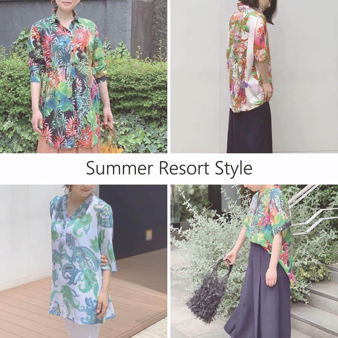 NARACAMICIE Japanさんのインスタグラム写真 - (NARACAMICIE JapanInstagram)「Summer Resort Style Staff Snap﻿ ﻿ ボタニカル柄やペイズリー柄など、﻿ リゾート感たっぷりな﻿ 夏のお出かけにぴったりなブラウスを﻿ SALEでご用意しております。﻿ ﻿ ▶️MAX50%OFF SUMMER SALE開催中!!﻿ プロフィールURLより公式オンラインストアのSALEをご覧いただけます。﻿ ﻿ ﻿ ﻿ #naracamicie #fashion #coordinate #2020ss #ナラカミーチェ #ファッション #夏コーデ #夏物 #夏服 #夏ファッション #春夏 #春夏コーデ #サマー #コットン #ブラウス #ブラウスコーデ #シャツ #シャツコーデ #ナラコーデ #大人コーデ #大人カジュアル #大人カジュアルコーデ #カジュアル #カジュアルコーデ #きれいめ #キレイめ #きれいめカジュアル #お出かけコーデ #おでかけコーデ」6月29日 22時01分 - naracamicie_jp