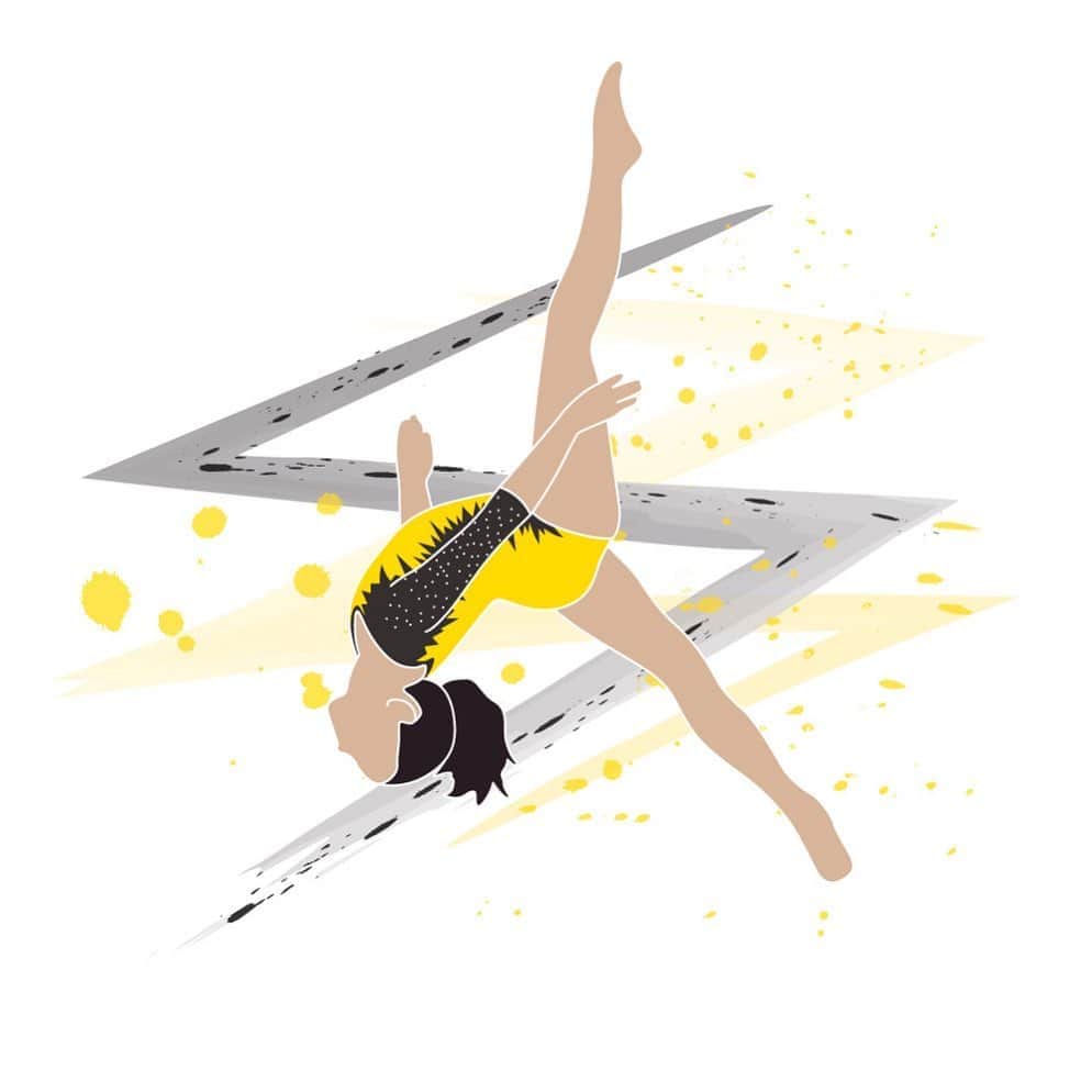 エミリー・チャンさんのインスタグラム写真 - (エミリー・チャンInstagram)「@larisa_iordache in 2012 💛 glad to see her training again! #gymnastics #illustration」6月29日 22時35分 - flipflytumble