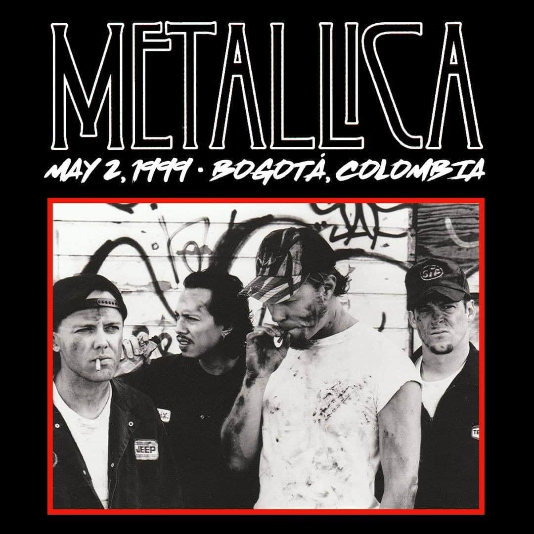 メタリカさんのインスタグラム写真 - (メタリカInstagram)「#MetallicaMondays takes a trip back to 1999! We dug through the dusty, old VHS tapes in @larsulrich’s vault to uncover Live in Bogotá - May 2, 1999, which happens to be the first gig we ever played in Colombia. The show will premiere at 5 PM PDT / 8 PM EDT on YouTube and Facebook. If you can’t join us tonight, don’t worry, you’ll be able to watch the show on-demand whenever you want on our YouTube channel. 🇨🇴」6月29日 23時01分 - metallica