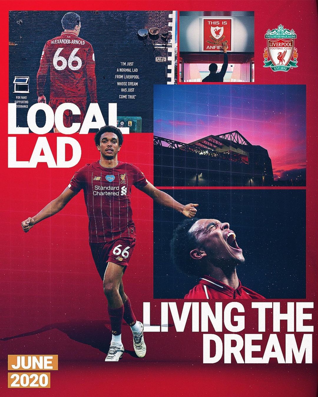 リヴァプールFCさんのインスタグラム写真 - (リヴァプールFCInstagram)「Local lad, living the dream... ❤️ Follow the TAA journey ➡️🔴 #Trent #LFC #LiverpoolFC」6月29日 23時21分 - liverpoolfc