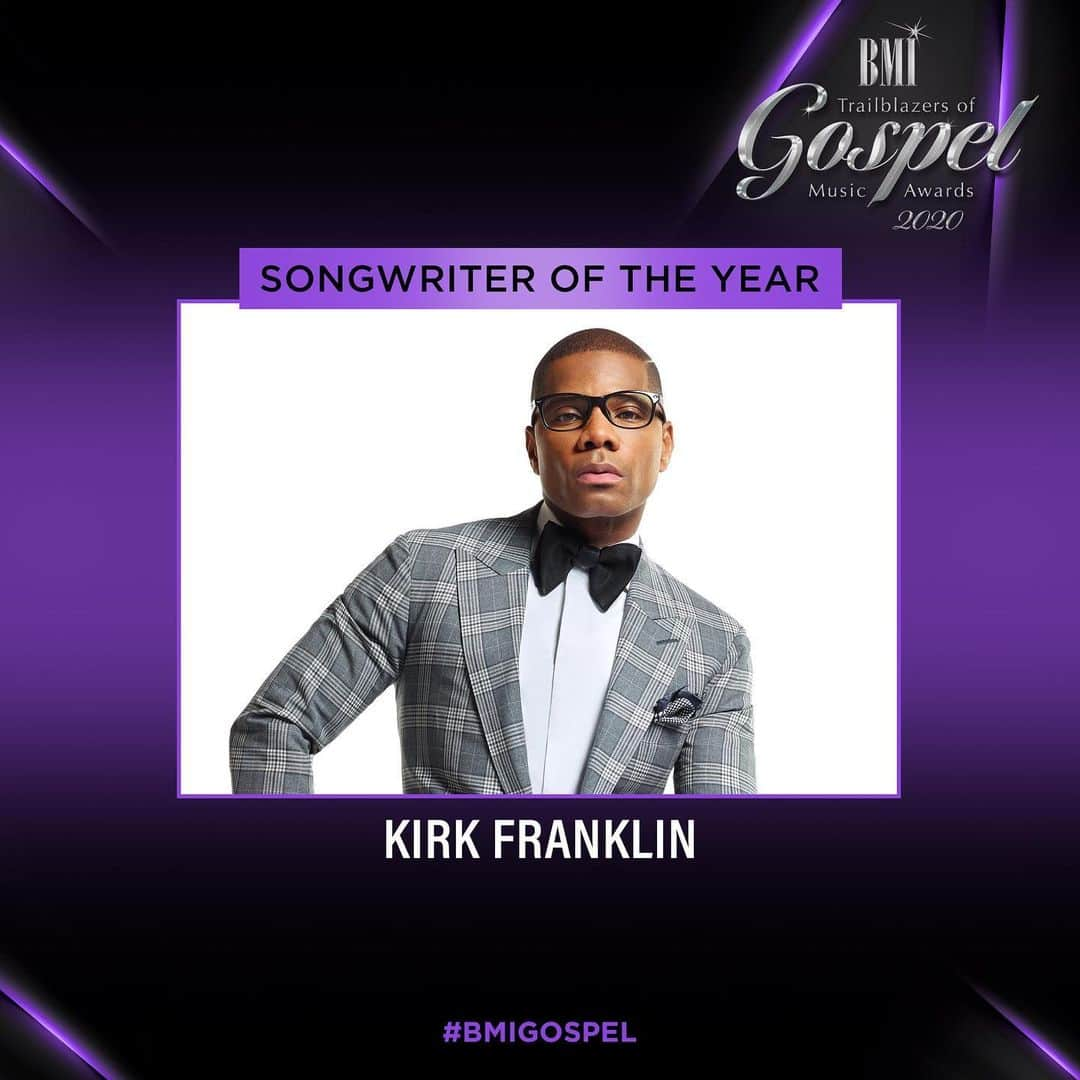 Broadcast Music, Inc.さんのインスタグラム写真 - (Broadcast Music, Inc.Instagram)「🎶💙🎶 Major congratulations to @kirkfranklin on being our Songwriter of the Year! Having penned songs like “Love Theory,” “If You Don’t Mind,” “Never Alone,” and more, you deserve it. Tap the 🔗 in our bio to see his acceptance speech and performance! #BMIGospel #BlackMusicMonth #KirkFranklin」6月29日 23時33分 - bmi