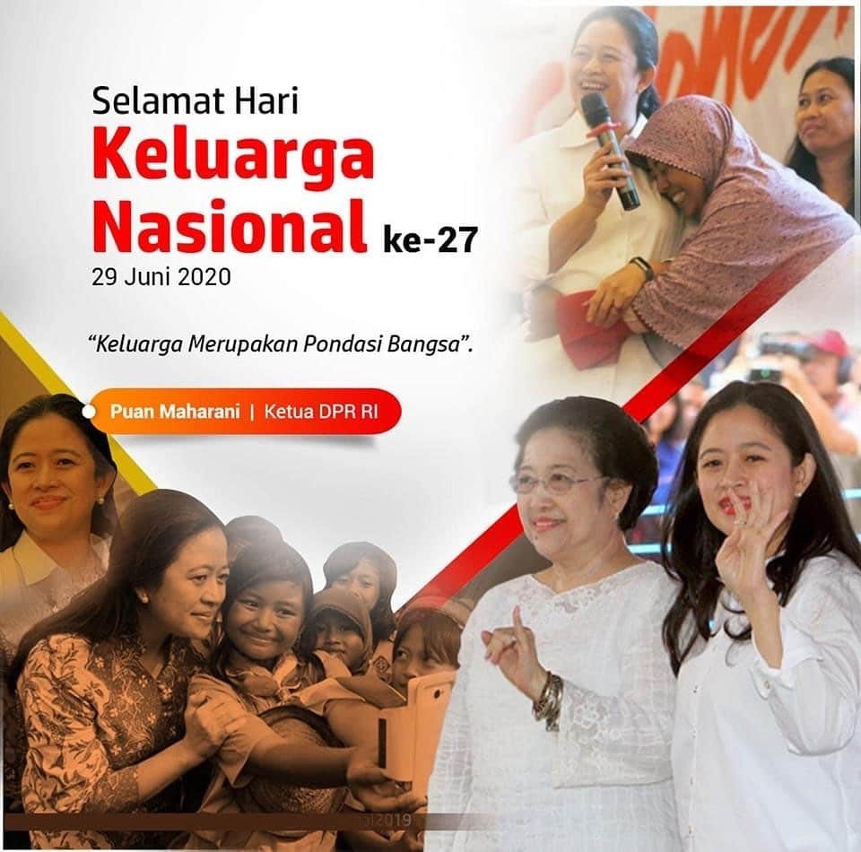 大槻ひびきのインスタグラム：「Selamat Hari Keluarga Nasional ke-27. #puanmaharani」