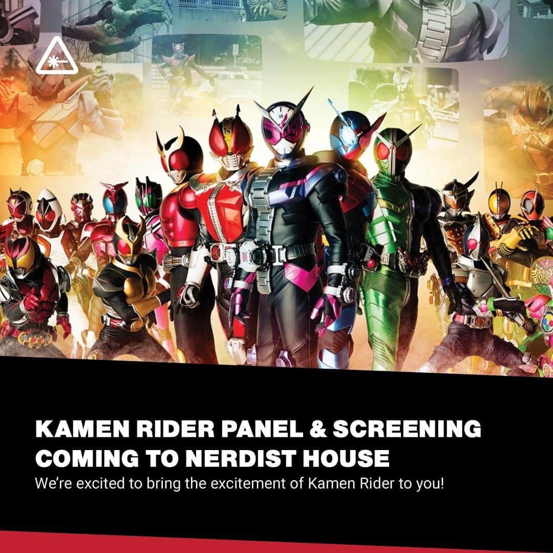 クリス・ハードウィックさんのインスタグラム写真 - (クリス・ハードウィックInstagram)「Shout! Factory TV and Team Kamen Rider are teaming up with Nerdist for a live panel and U.S. premiere screening of Kamen Rider Heisei Generations Forever.⁠ link in bio」6月30日 1時01分 - nerdist