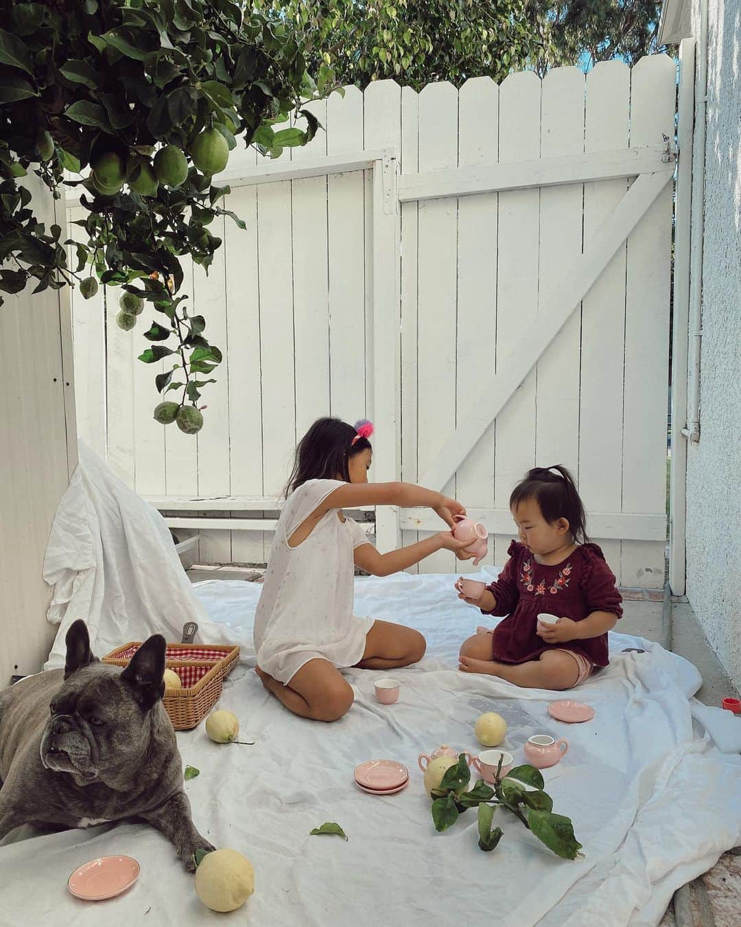 クリッセル・リムさんのインスタグラム写真 - (クリッセル・リムInstagram)「A little morning picnic to start the day. When you ask Chloé what she wants to be when she grows up she says loudly & confidently, “ I want to be a sister”. She truly loves being a sister and that’s the only thing she can imagine to be at this point.  Although I’m home with them all day, most of the time I’m still working. (Yes, the parent guilt is real more than ever during quarantine)But it has been incredible to see Chloé take full responsibility of her sister. From entertaining, changing, feeding, and sometimes even putting her to sleep. Chloé has really stepped it up and colette is sooooooo attached to her. Though there has been many challenges these past few months... THIS is the silver lining of it all. They are inseparable and have such a strong bond. They rely on each other, support one another, & find comfort when they are together 💕 #coletteandchloe」6月30日 1時31分 - chrisellelim