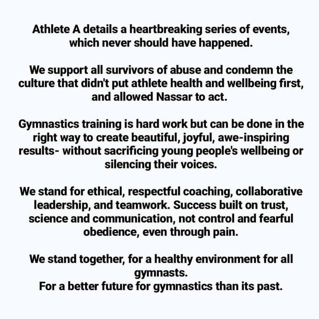 ナイル・ウィルソンさんのインスタグラム写真 - (ナイル・ウィルソンInstagram)「Let’s continue to drive the Change in the Elite Culture of our beautiful Sport. WHICH IS STILL NEEDED! #gymnastalliance」6月30日 2時00分 - nilemw