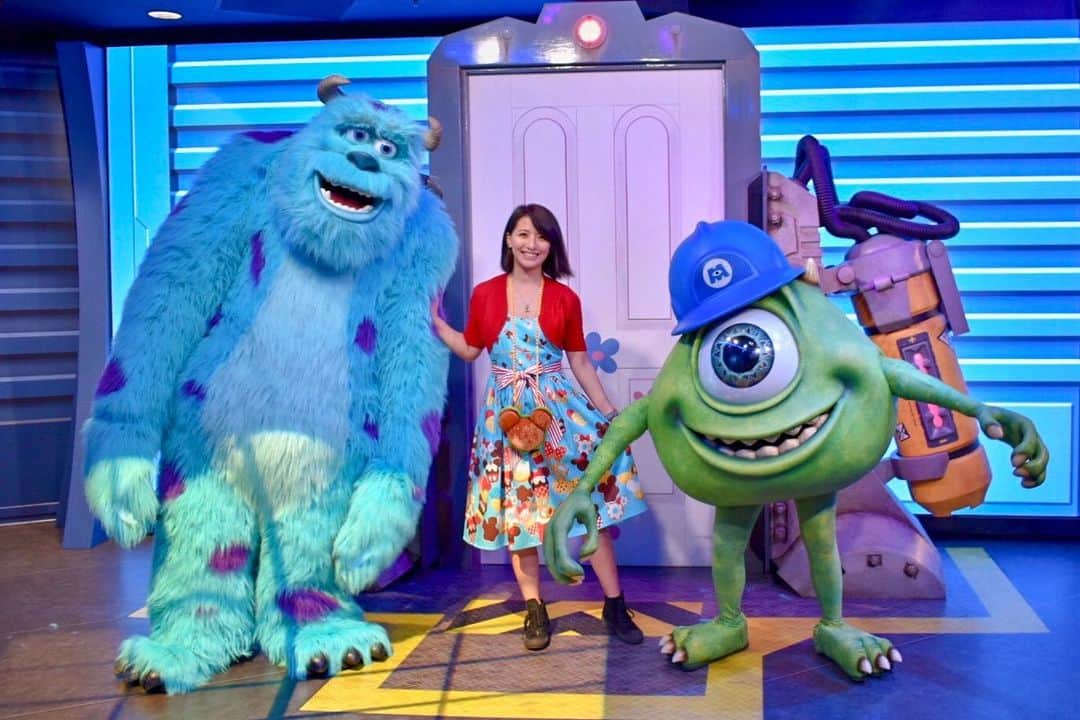 矢部あやのインスタグラム：「201905 WDW 2day 初めてのWDWぶりにサリーとマイクのペアグリ会えた♡ わちゃわちゃしててかわいい！！ ・ #waltdisneyworld #WDW #WDW2019 #disneyshollywoodstudios #DHS #DHS2019 #charactergreeting」