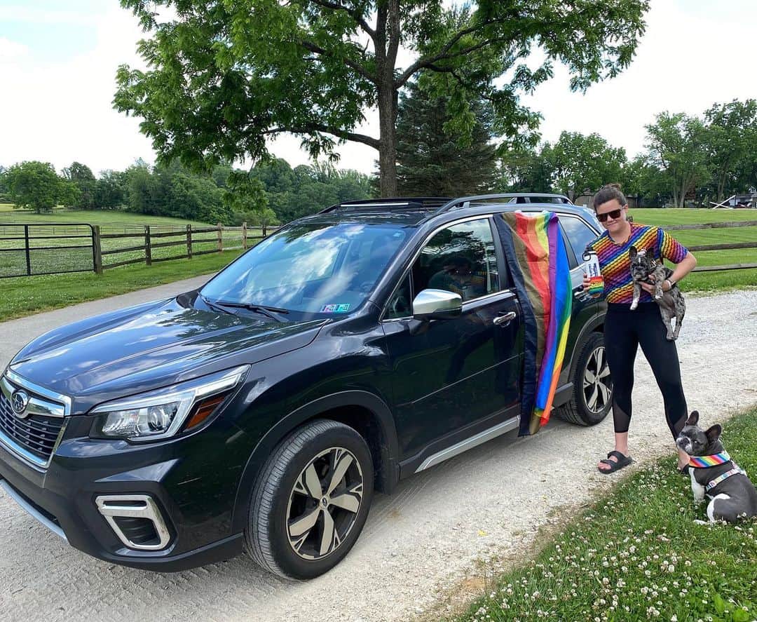 Subaru of Americaさんのインスタグラム写真 - (Subaru of AmericaInstagram)「Subaru Employee Resource Group, Out+Ally, celebrated Pride Month by participating in the virtual Philly Pride Run, raising money for the William Way LGBT Community Center. Go to our story and let us know how you celebrated Pride Month at home! 🌈🌈 #Pride」6月30日 4時58分 - subaru_usa