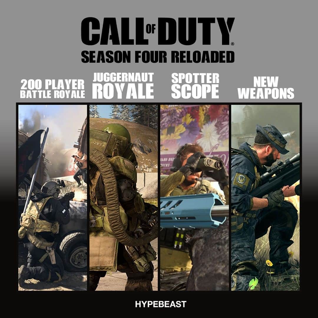HYPEBEASTさんのインスタグラム写真 - (HYPEBEASTInstagram)「@hypebeastgaming: @callofduty 'Warzone' Season 4 update is adding a number of new upgrades from 200 player battle royale to new modes and weapons. The update is slated to arrive on June 29 at 11 pm PDT. Check the link in bio for more info.⁠ Photo: Nick Llanton/HYPEBEAST」6月30日 7時20分 - hypebeast