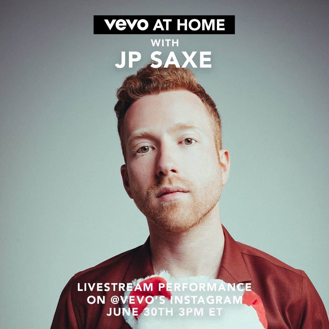 Vevoさんのインスタグラム写真 - (VevoInstagram)「The man, @jpsaxe, will be going live on our Instagram page for our #VevoAtHome series tomorrow at 3 PM ET ⭐️ Bump his vibey tunes with our playlist as you prepare for his exclusive performance 🎧 ⠀⠀⠀⠀⠀⠀⠀⠀⠀ ▶️[Link in bio] #JPSaxe #VevoAtHome」6月30日 7時24分 - vevo