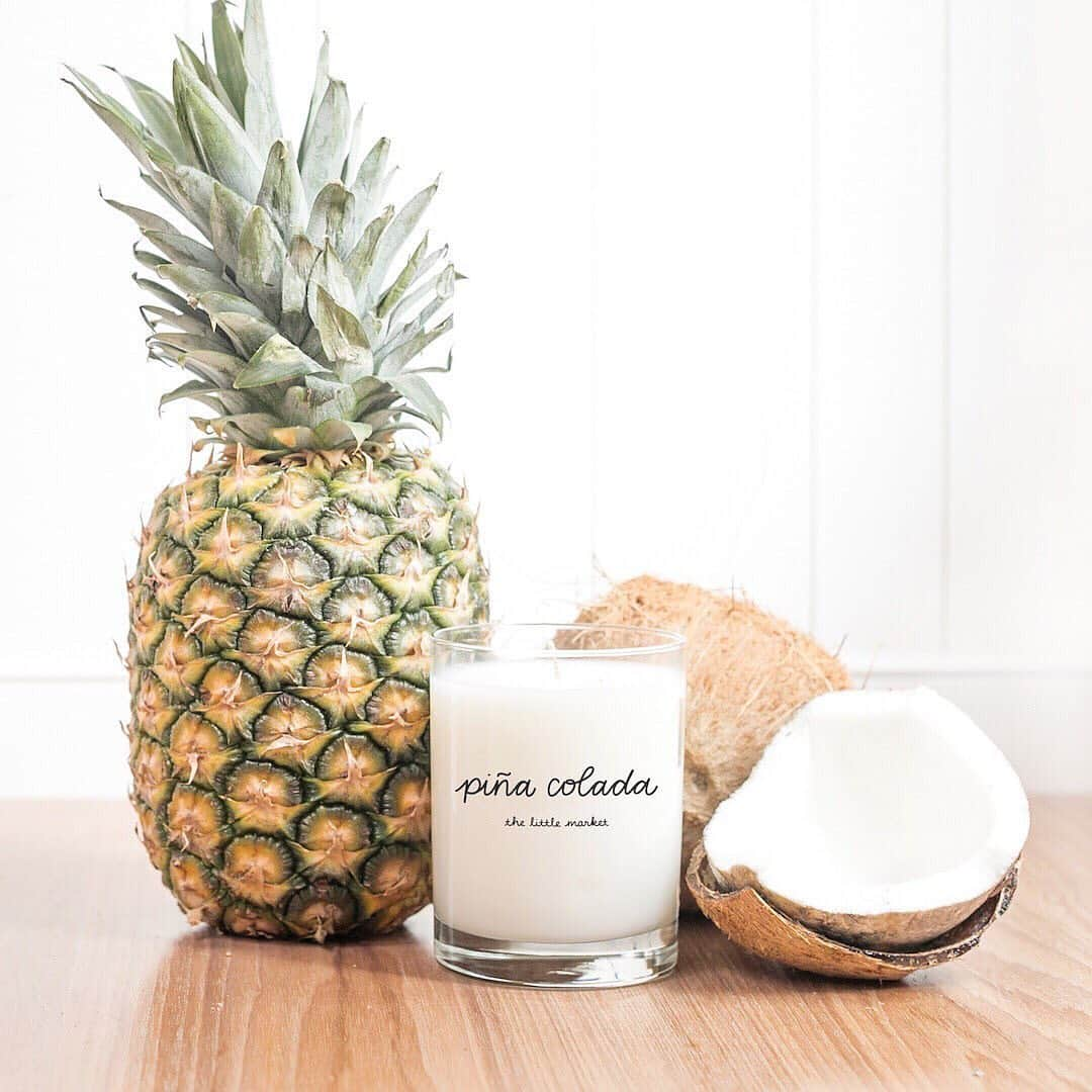 The Little Marketさんのインスタグラム写真 - (The Little MarketInstagram)「Fill your home with the scents of summer! You'll be transported on a tropical vacation with scents like Piña Colada, Pineapple, and Peony. Each candle is handmade in Massachusetts by women entrepreneurs who have recently settled from refugee camps.」6月30日 9時02分 - thelittlemarket