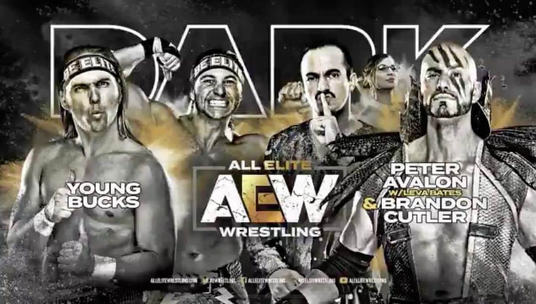 ニック・ジャクソンのインスタグラム：「Tomorrow on Dark only on YouTube check this match out!   Hadn’t been in a ring wrestling Brandon Cutler in nearly ten years. Very fun getting back in the ring with him.」