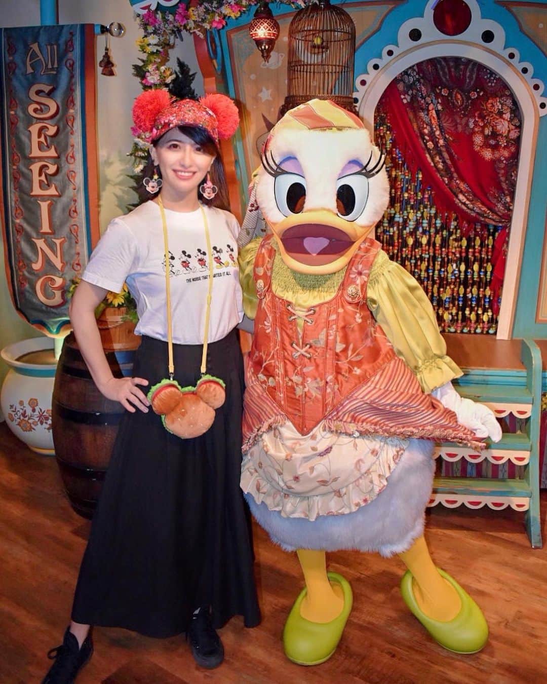 矢部あやのインスタグラム：「201905 WDW 1day 占い師のデイジーめっちゃ好き♡ ・」