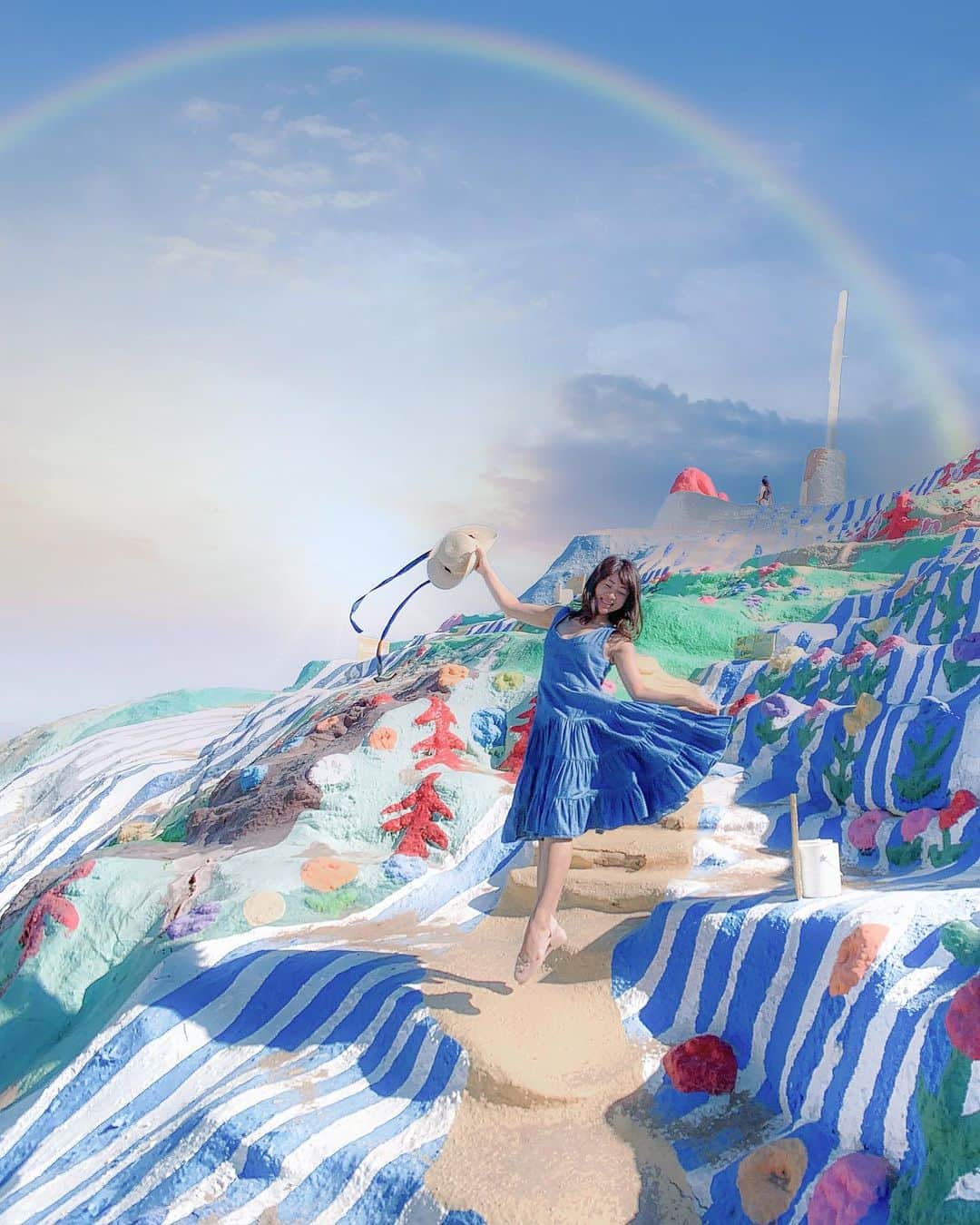 のインスタグラム：「I want to go on a trip again✈️﻿ ﻿ 今年は海外は行けそうにないから、湘南の夏を楽しもうと思います☺️✨」