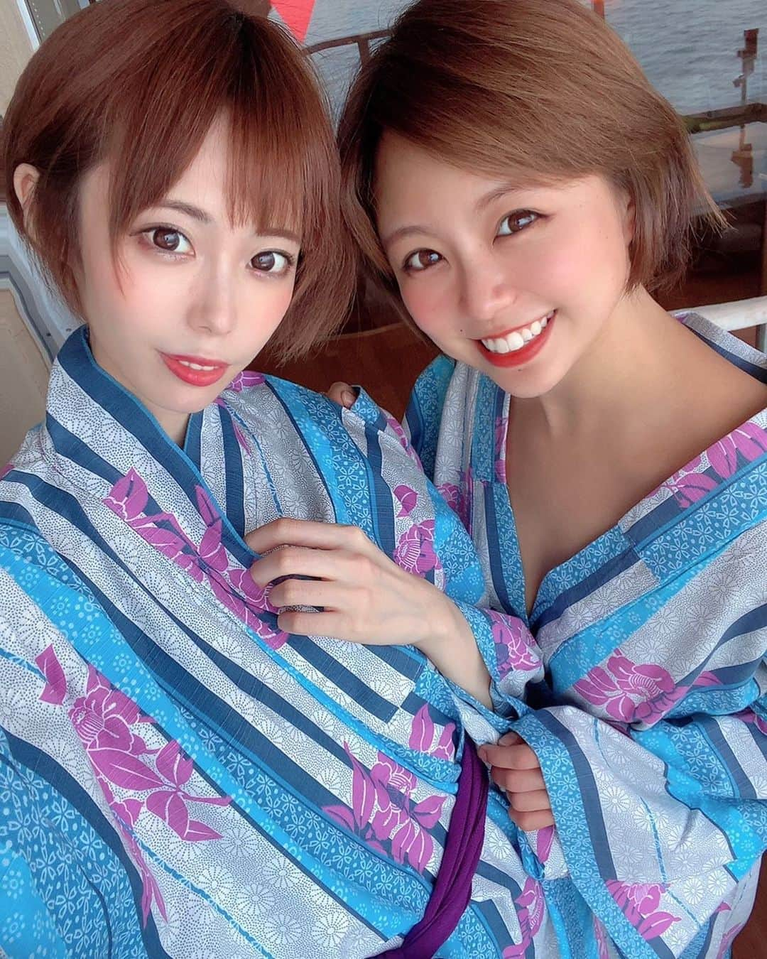 亜矢みつき（神谷充希）さんのインスタグラム写真 - (亜矢みつき（神谷充希）Instagram)「・ 温泉入る→食べる→ゴロゴロ の永遠ループは極上でした♨️✨ かわみーありがとう💏 #川菜美鈴 #亜矢みつき #温泉 #静岡 海鮮」6月30日 15時10分 - ma.yamitsuki