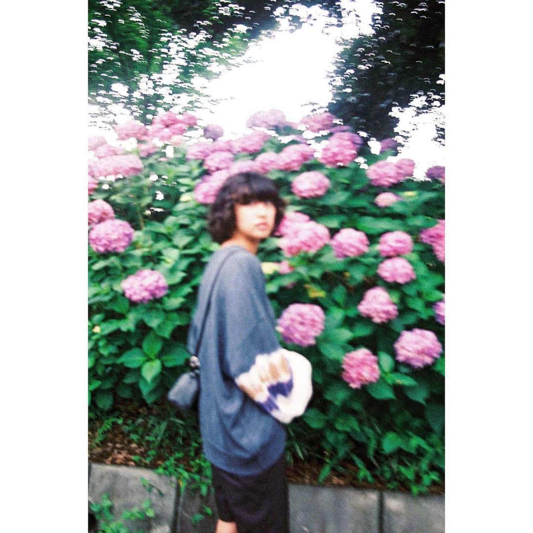 Aya（高本彩）さんのインスタグラム写真 - (Aya（高本彩）Instagram)「@minori_nakada と散歩。 紫陽花がたくさん咲いてて綺麗だったー。 #photobyaya  #紫陽花#この季節撮りがち#梅雨#みのりはん#くるくるヘアがかわいすぎる#お人形」6月30日 17時06分 - aya_dream04