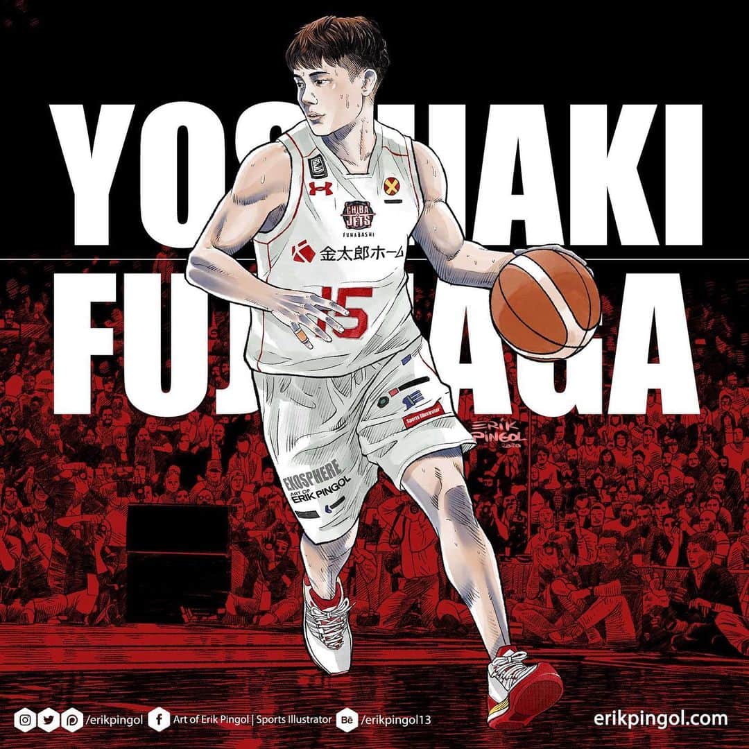 のインスタグラム：「thanks@erikpingol  #slamdunk  #chibajets」