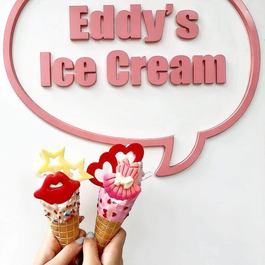 細田海友さんのインスタグラム写真 - (細田海友Instagram)「＊ #eddysicecream 🍦 私の大好きな👄マーク♥️ アイスが美味しく食べれる 気温になって来て嬉しい😘🎵 良い時期に営業再開👏 原宿、表参道は人が多かったけど ここは私が行った時間は 私達しか居なくてラッキー🤞（16時頃） 今はどこも平日が狙い目だね🔥✍️ #me#photooftheday #instadaily #iphoneonly #instagood #bestoftheday #picoftheday #photography #like4like #l4l #follow #followme#tagsforlike#photo#japanese#japanesegirl#tokyo#selfie#fashion#liketolike#photospot#likesback#likeme#팔로마#좋다#일본#셀카#셀스타그램#셀피」6月30日 18時19分 - miyuu_bigbaby