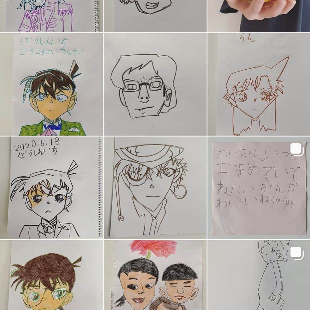 高見まなみのインスタグラム：「長男の作品のみのアカウントはじめました！すでにフォローしてくださった方々、ありがとうございますー😭💕💕」