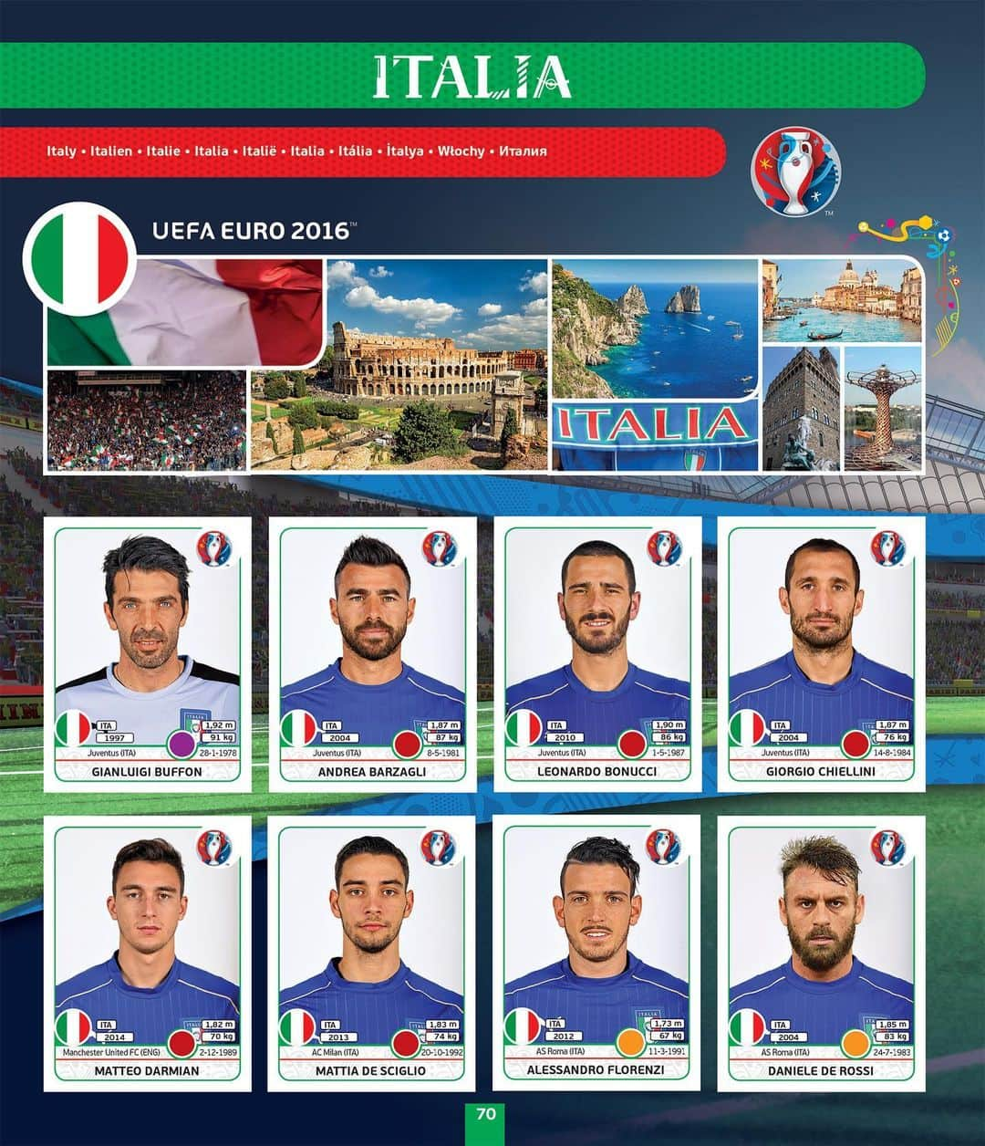 サッカーイタリア代表さんのインスタグラム写真 - (サッカーイタリア代表Instagram)「🇪🇺 #UnoStoricoEuropeo 🏆  ⚽️ La pagina dell'album #Panini 2️⃣0️⃣1️⃣6️⃣ dedicata alla #Nazionale  . 🎞 Gli #highlights di #Italia 🇮🇹 vs #Spagna 🇪🇸, l'intervista ad Andrea #Barzagli, i documenti storici e gli approfondimenti sull'#Europeo 2016 👉🏻 Link in bio 👆🏻  #VivoAzzurro」6月30日 20時31分 - azzurri