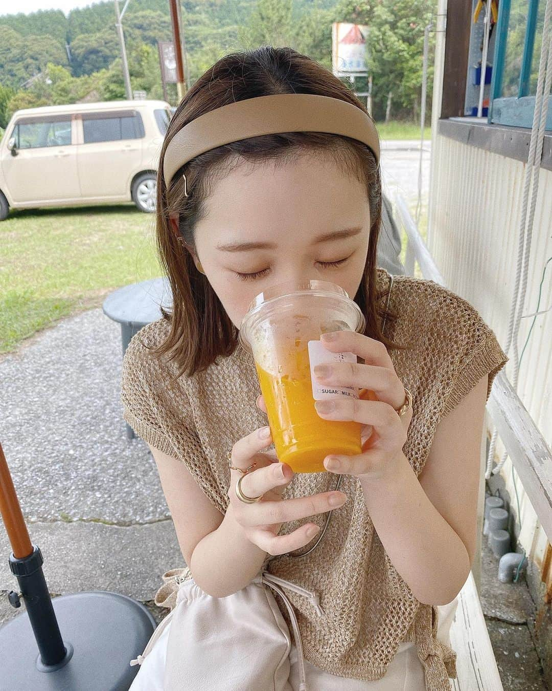 きりまるさんのインスタグラム写真 - (きりまるInstagram)「. 夏に飲むみかんジュースほど おいしいもんはないなーー🍊 と感じた日でした。」6月30日 20時43分 - kirimaruuu