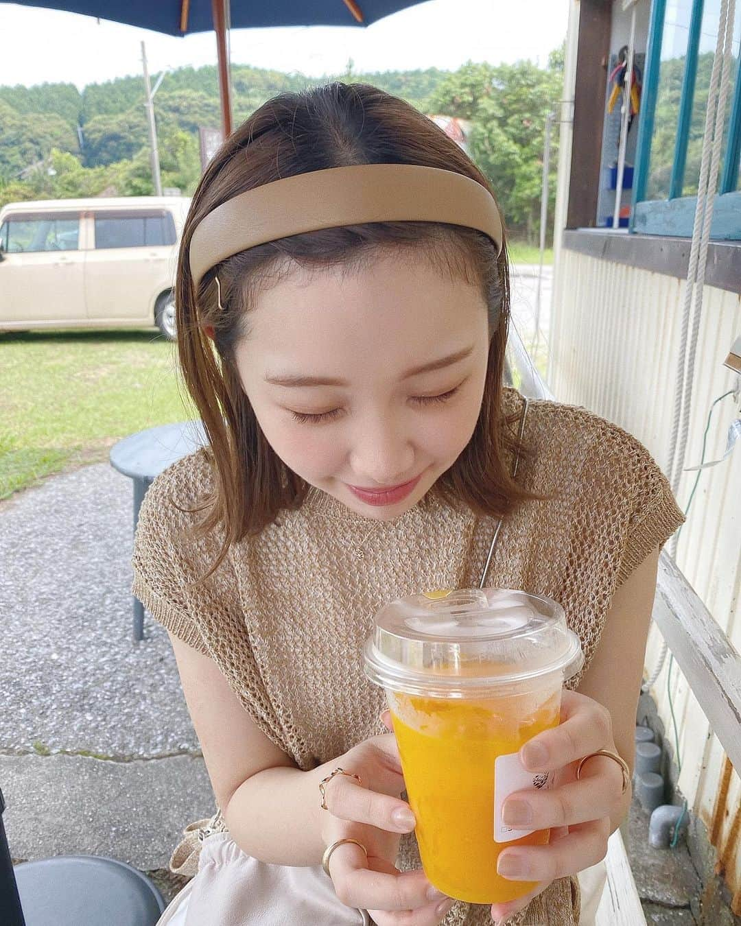 きりまるさんのインスタグラム写真 - (きりまるInstagram)「. 夏に飲むみかんジュースほど おいしいもんはないなーー🍊 と感じた日でした。」6月30日 20時43分 - kirimaruuu