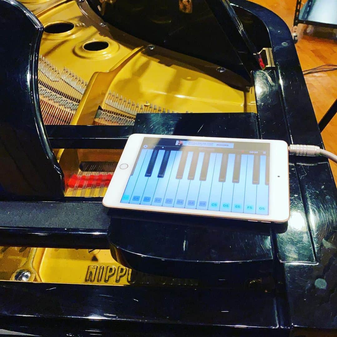 ただすけのインスタグラム：「まさかのタブレットでレコーディング☺️ 楽しい✨」